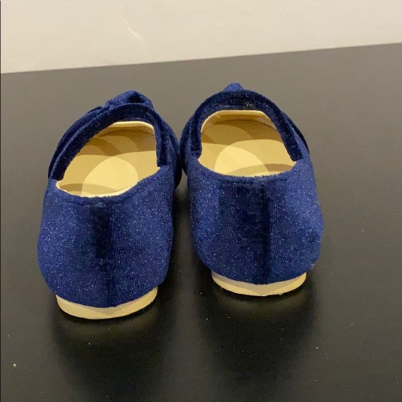 Janie & Jack navy blue velvet shoes!!! - Picture 4 of 4